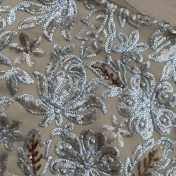 Let tout Petits girls gold cream sequin party shift dress - Picture 6 of 9